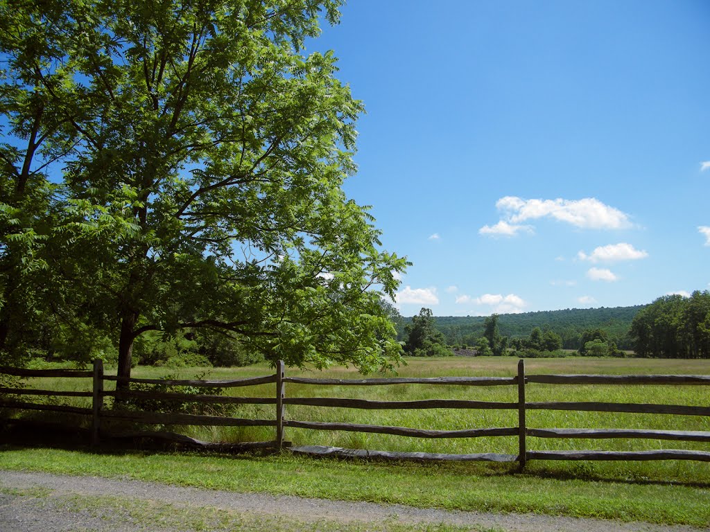 Fence and Field, Hopewell Furnace National Historic Site, Elverson, Pennsylvania by © Tom Cooper