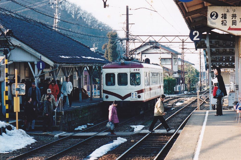 旧京福電鉄の電車 by toden15ban