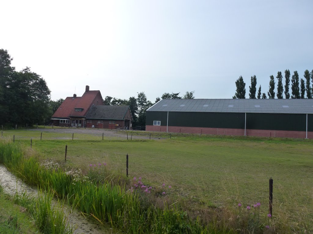 Voormalig station Tjuchem-Meedhuizen met schuur by Netty van der Deen - Flikkema