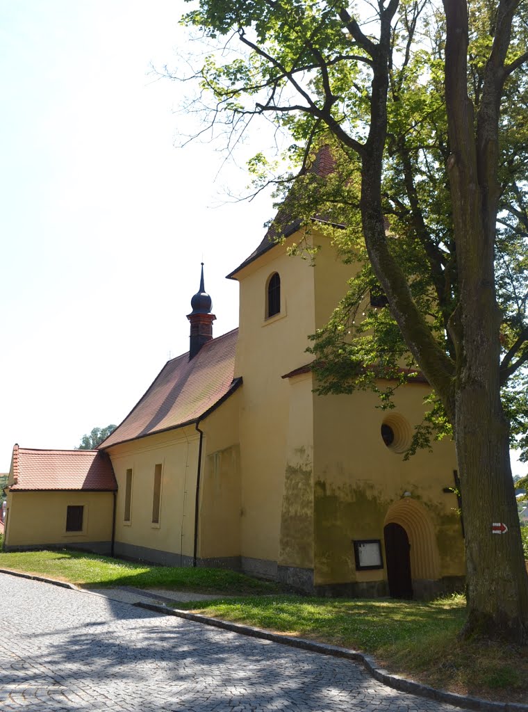 Zruč nad Sázavou, church of Holy Cross by DanaSun