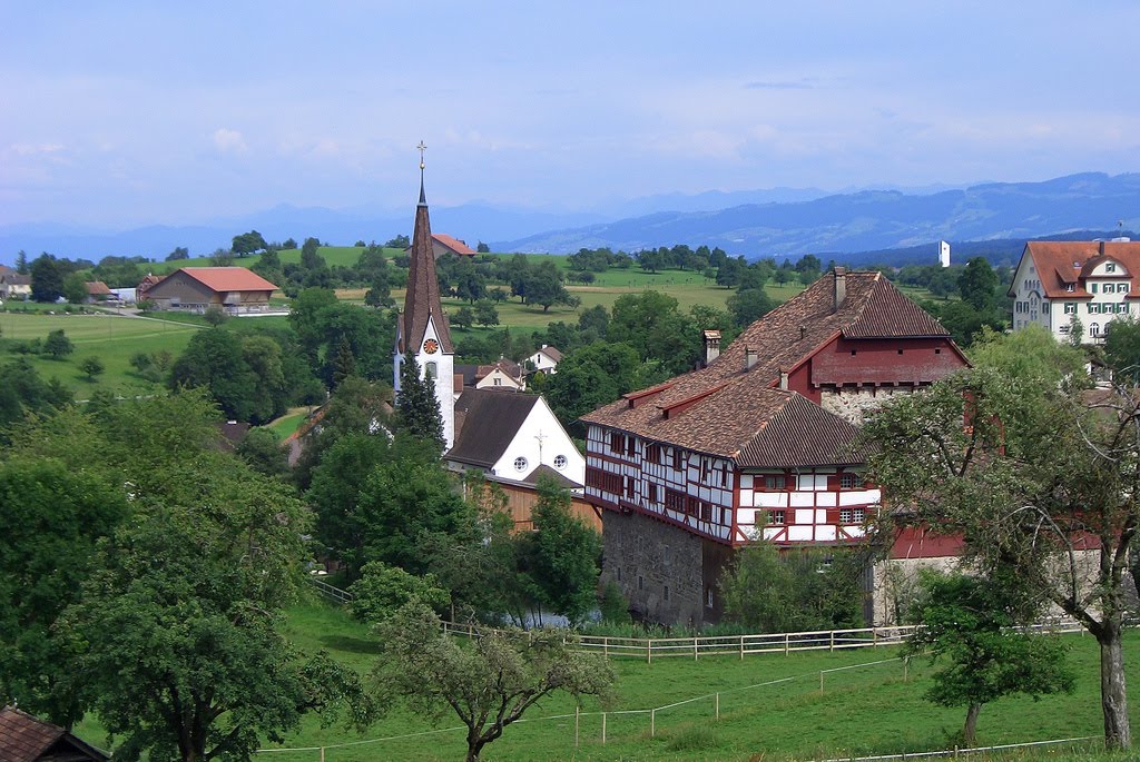 Wasserschloss und Kirche Hagenwil by pizzodisevo