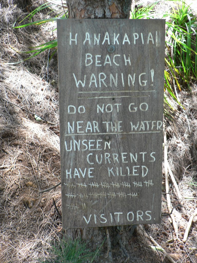 Hanakapiai Beach Warning by patlit