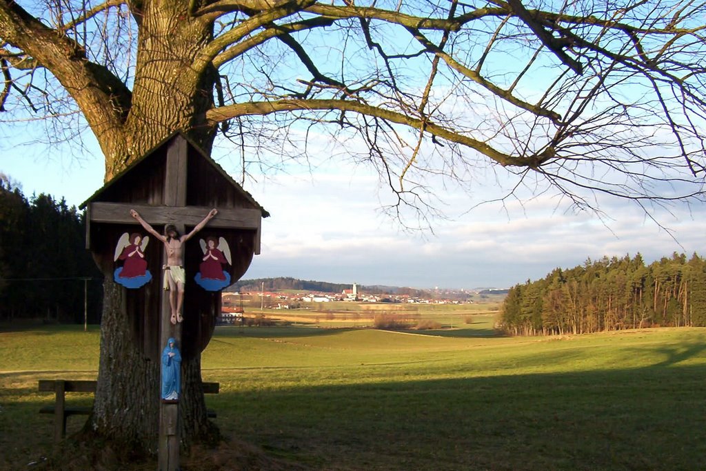 Wegkreuz in Berg by H.Becker