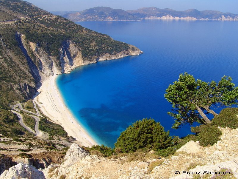 Myrtos Beach by simsisen