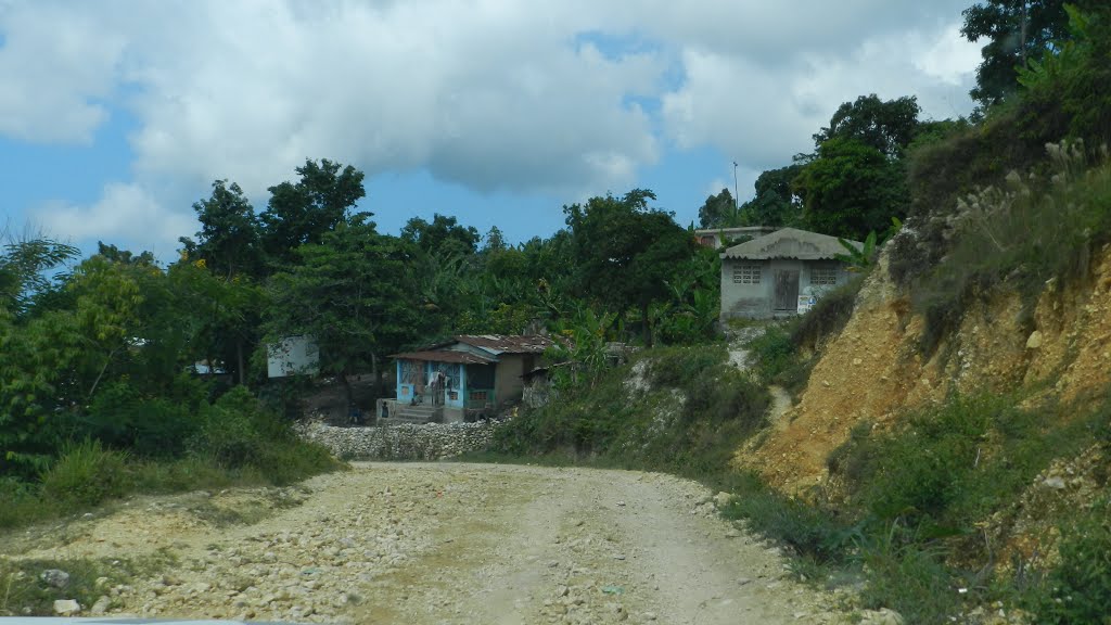 View of the road while entering the small town by GerardNL