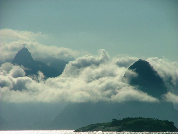 Pão de Açúcar e Corcovado - Vistos de Camboinhas - Niterói - RJ - by LAMV by Luiz Alberto Maron V…