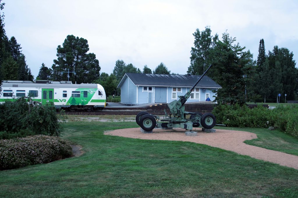 Keuruu, Center, Old Town, Railway Station, Train To Tampere, 1 August 2013 by Johanan Järvinen