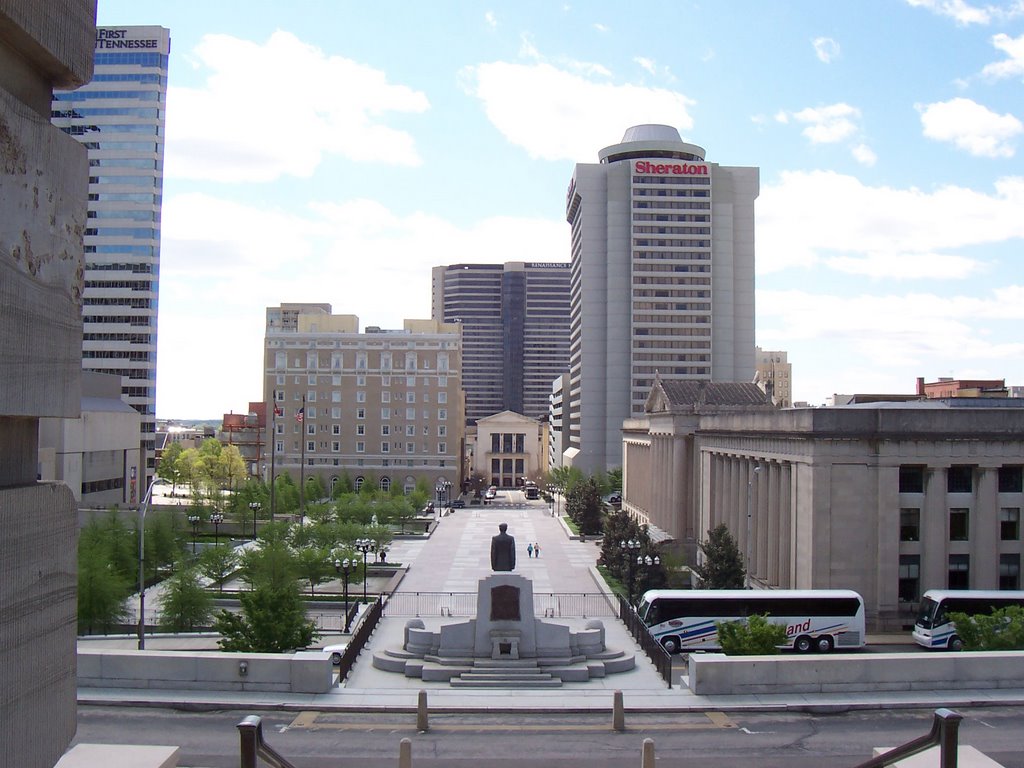 Legislative Plaza from the Capitol by RichlandMeadows