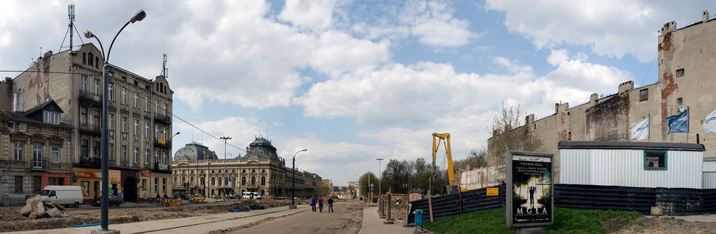 Łódzki Tramwaj Regionalny - Remont ul. Zachodniej - 14.IV.2008 by Wojciech Markiewicz