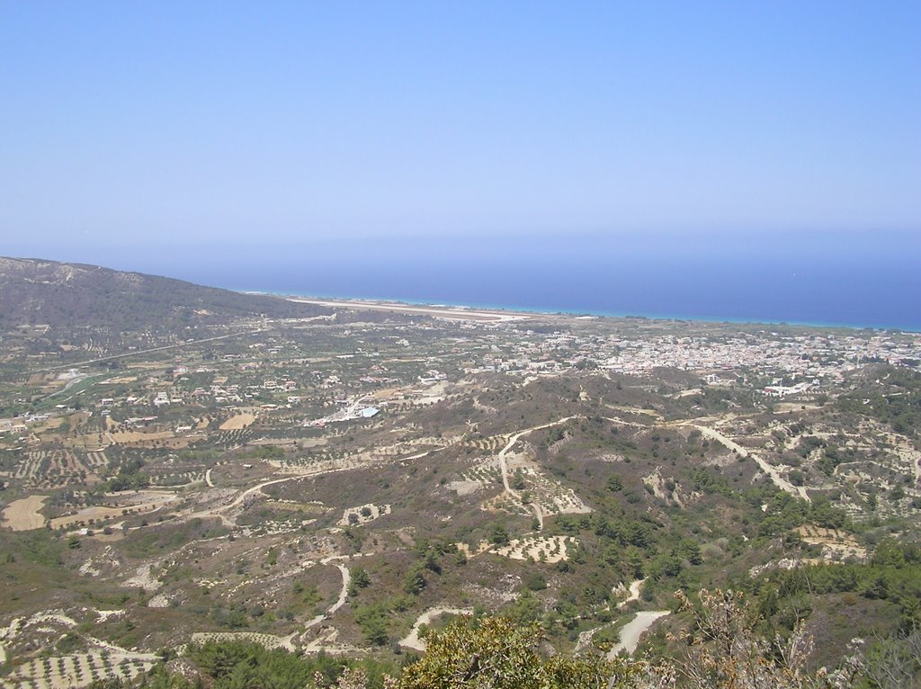 Filerimos cross looking towards Airport 1 by Timmem