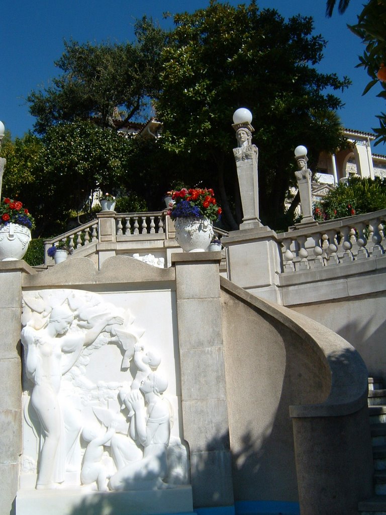 Water Falls at Hearst Castle by JeffGagnon