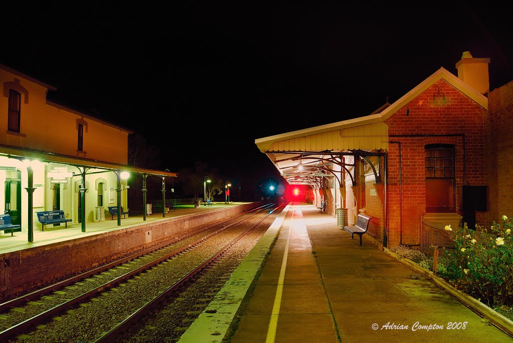 Yass Junction, NSW, in the early morning hours, 9 June 2008. by Adrian Compton