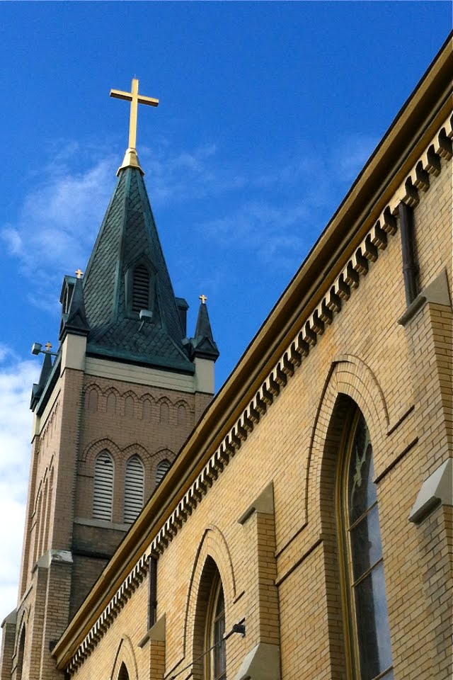 Steeple of St. John the Baptist National Historic Church by Luke Streetwalker