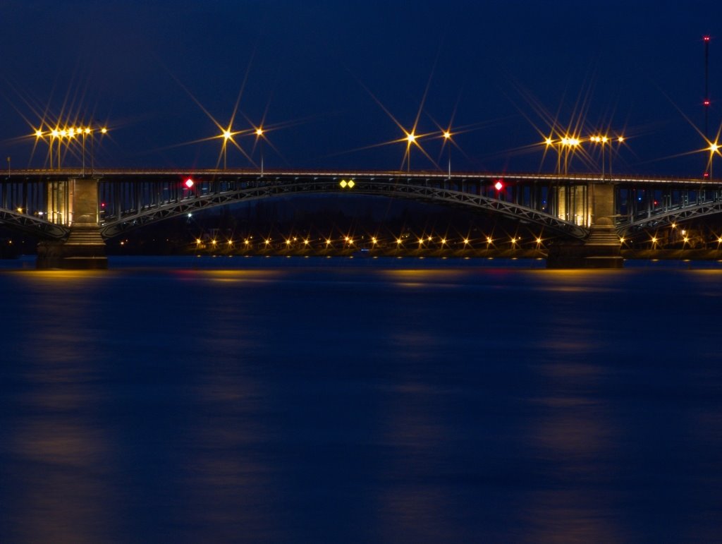 Heussbrücke bei Nacht 3 by Sequoia