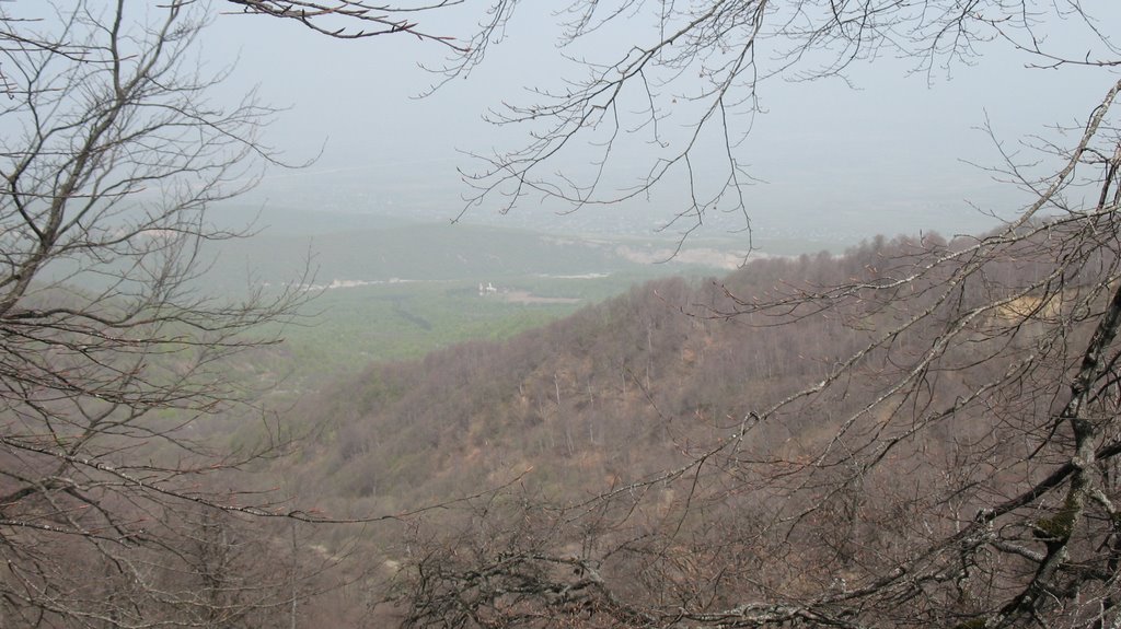 View to Shuamta monastery from tsivi mountain by G.N.