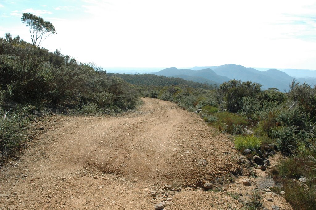 Track from summit, Mt Budawang by James Steele