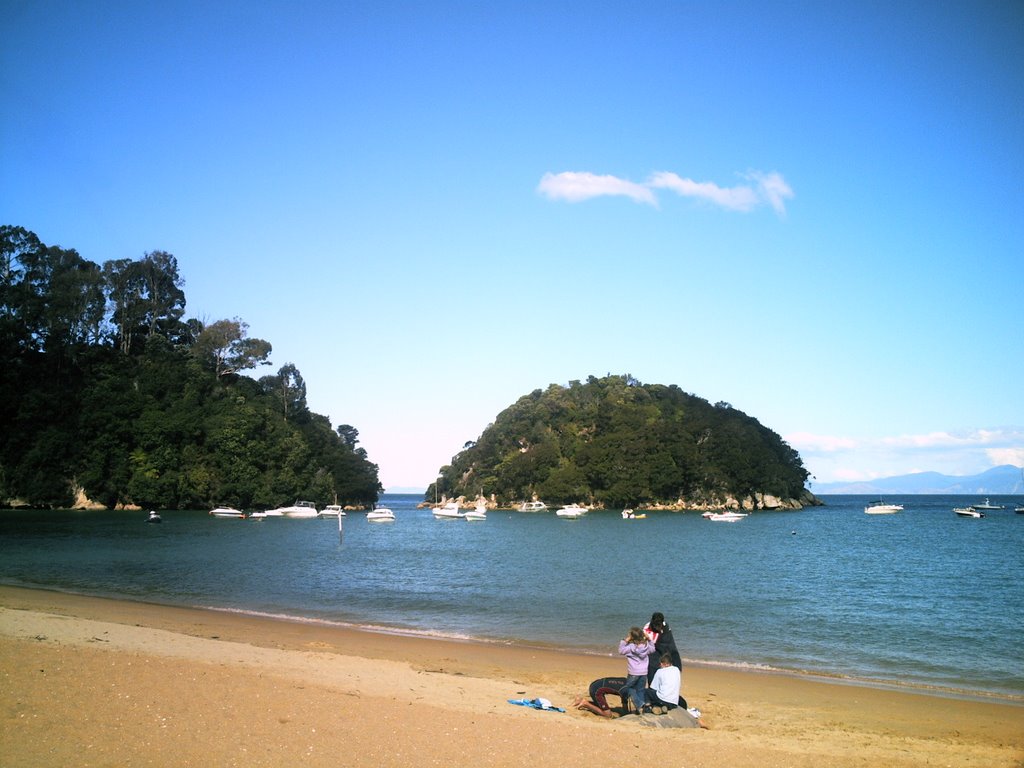 Kaka Island from Kaiteriteri Beach by Barry Cotter