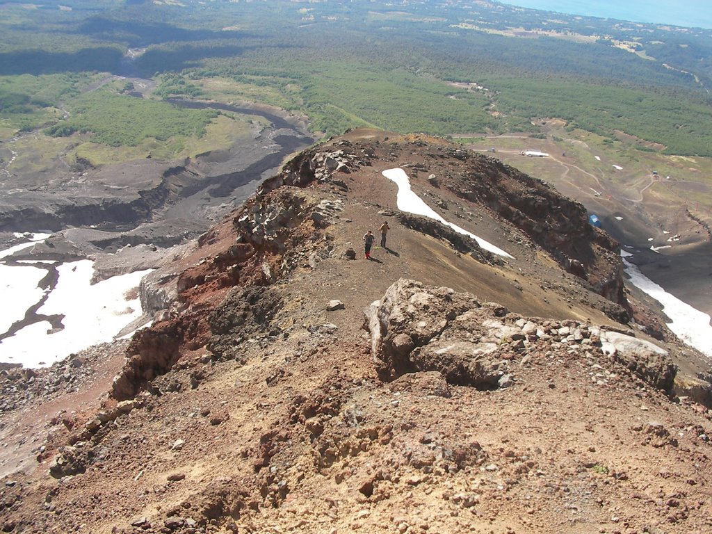 Vista del río de lava by nubenegra