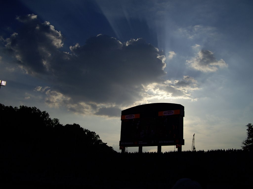 Sun over Sanford Stadium by M Ramsey Derrick