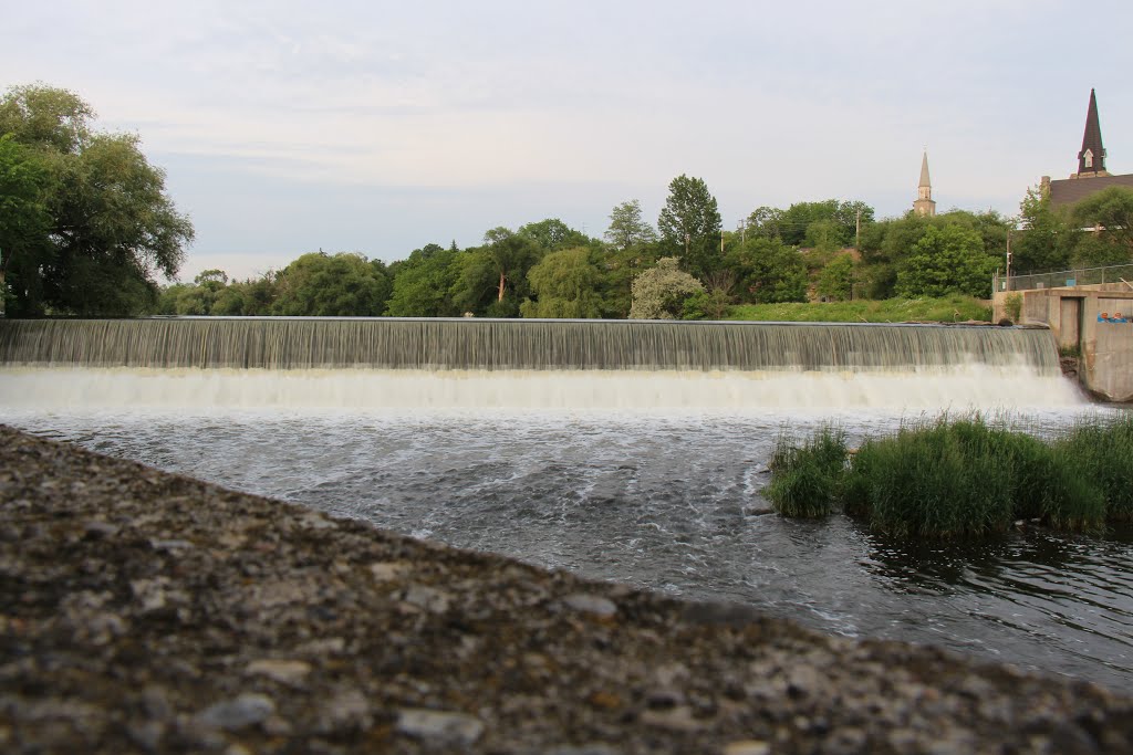 Speed River dam by Lady Harley