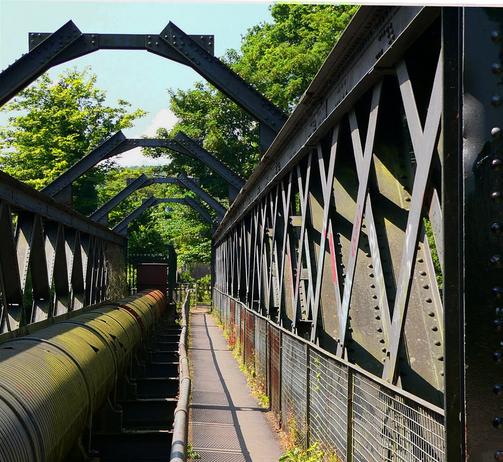 IRONBRIDGE over the RIVER TAFF, TONGWYNLAIS by Kelvin Sweet