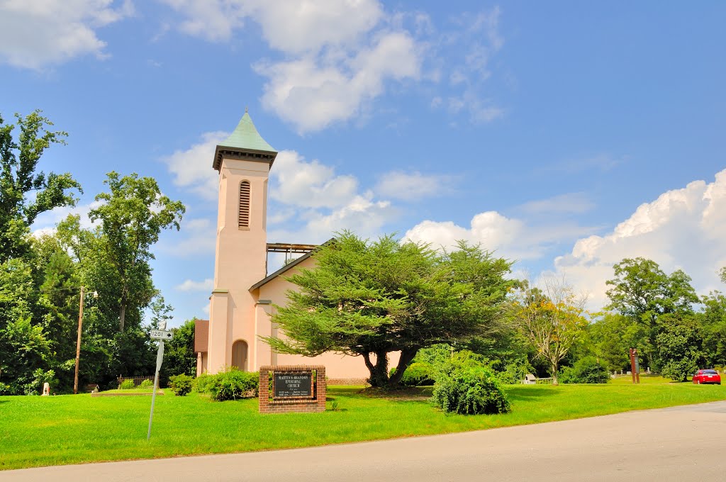 VIRGINIA: PRINCE GEORGE COUNTY: BRANDON: BURROWSVILLE: Martin's Brandon Episcopal Church (1855), 18706 James River Drive (S.R. 10 at intersection with S.R. 1201) by Douglas W. Reynolds, Jr.