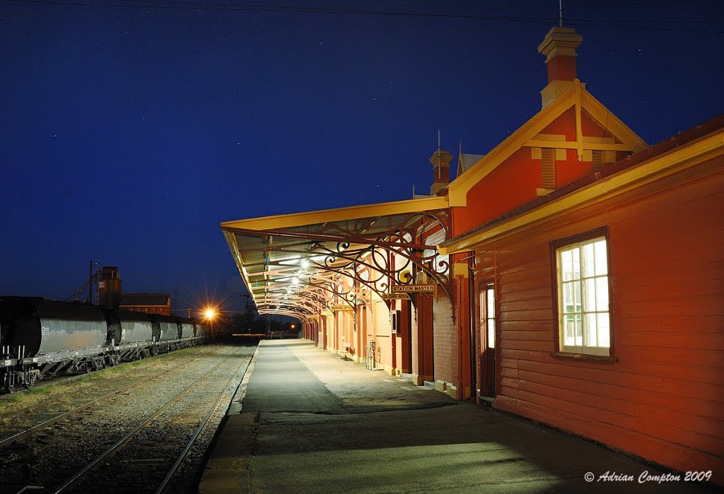 Temora Rly Stn, New Years Day 2009 by Adrian Compton