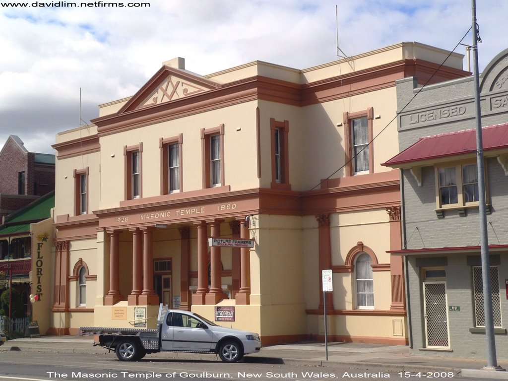 The Masonic Temple of Goulburn, New South Wales, Australia. By: davidlim@hotmail.com by lim