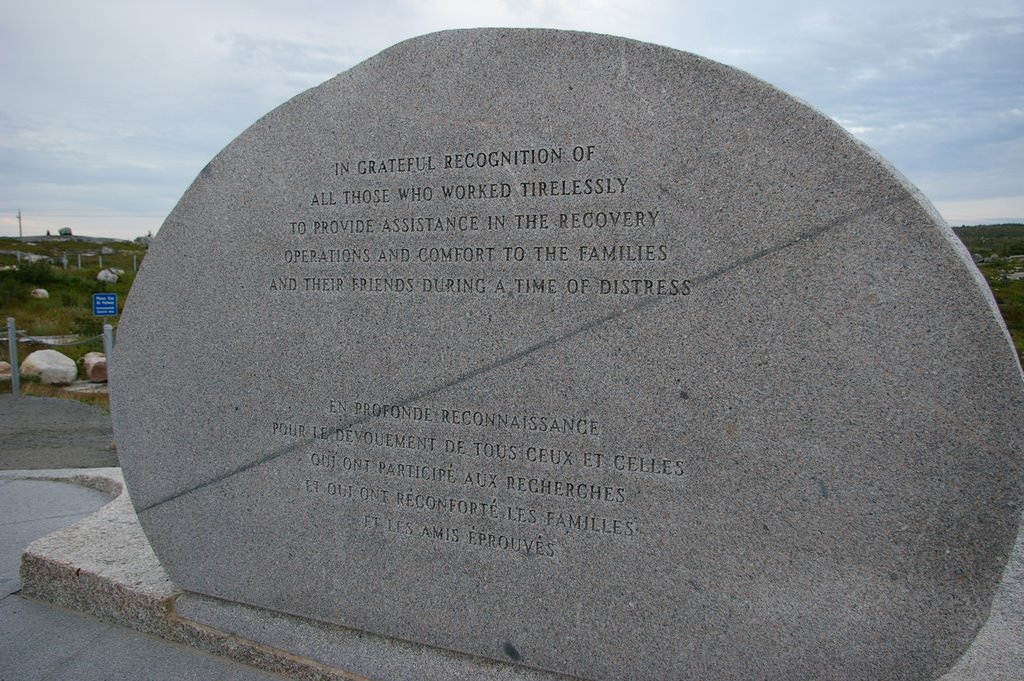 Swissair Flight 111 Memorial, Whalesback, Nova Scotia by Microjamm