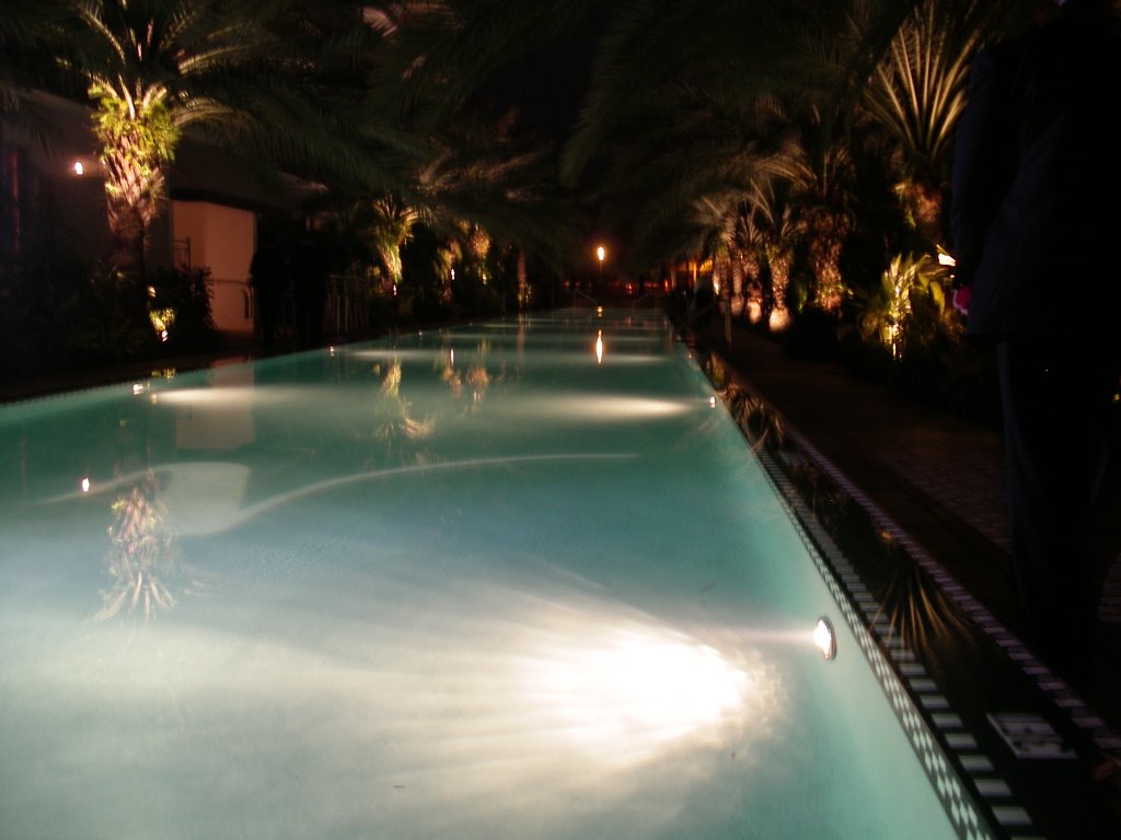 Night Poolside at National Hotel by silversvs