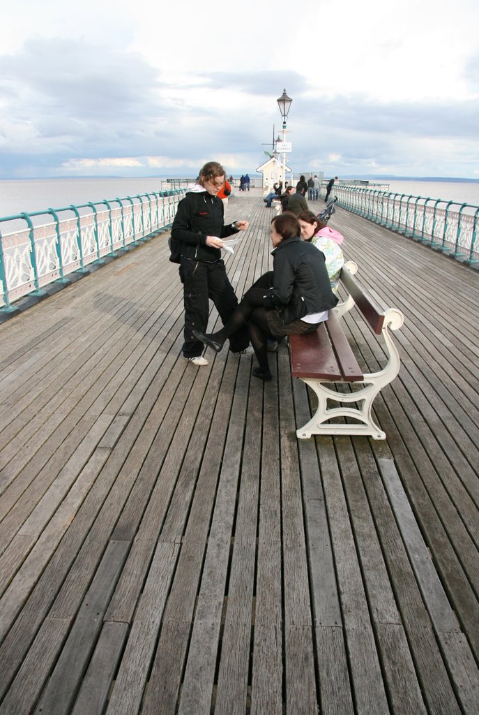 Slovenijan girls on Penarth Pier by DavidGethyn-Jones