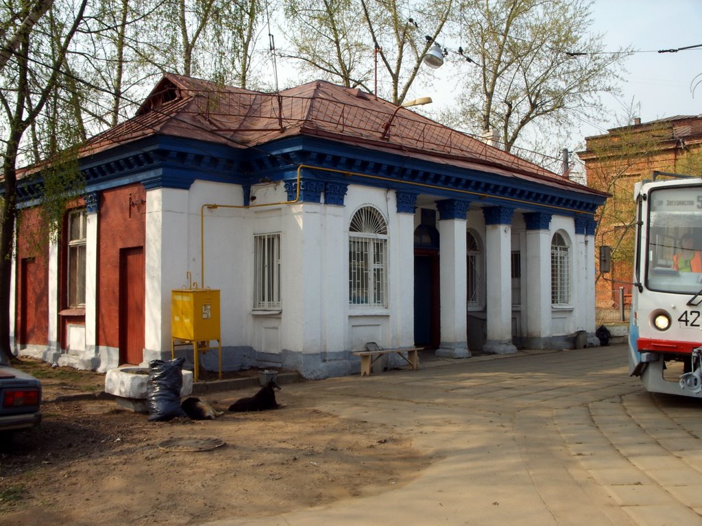 Конечная остановка трамвая "Пр. Энтузиастов". The tramway terminal "Pr. Enthusiastoff" ("Passage of Enthusiasts") by Евгений Борисович Че…