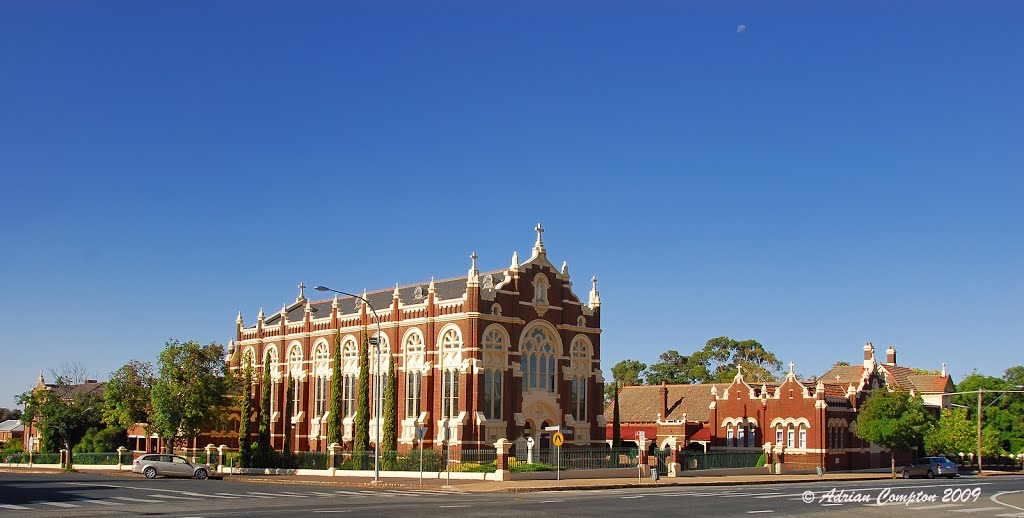 Sacred Heart Church, Temora, NSW. Jan 2009. by Adrian Compton