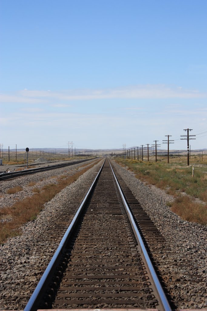 Union Pacific Railroad, Medicine Bow, Wyoming by Manfred Kals