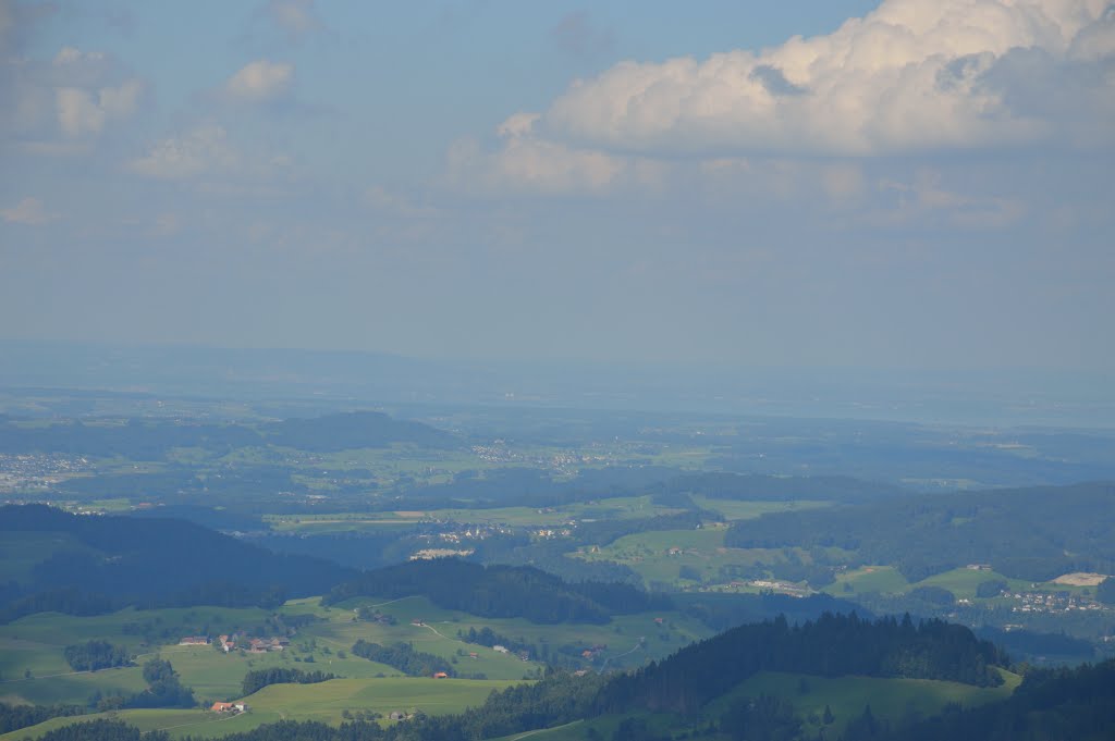 View at Bodensee Lake of Constanze from Schnebelhorn peak by Artur Braun