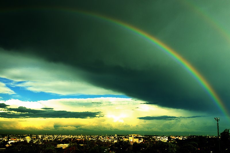 Rainbow from my window by dribder