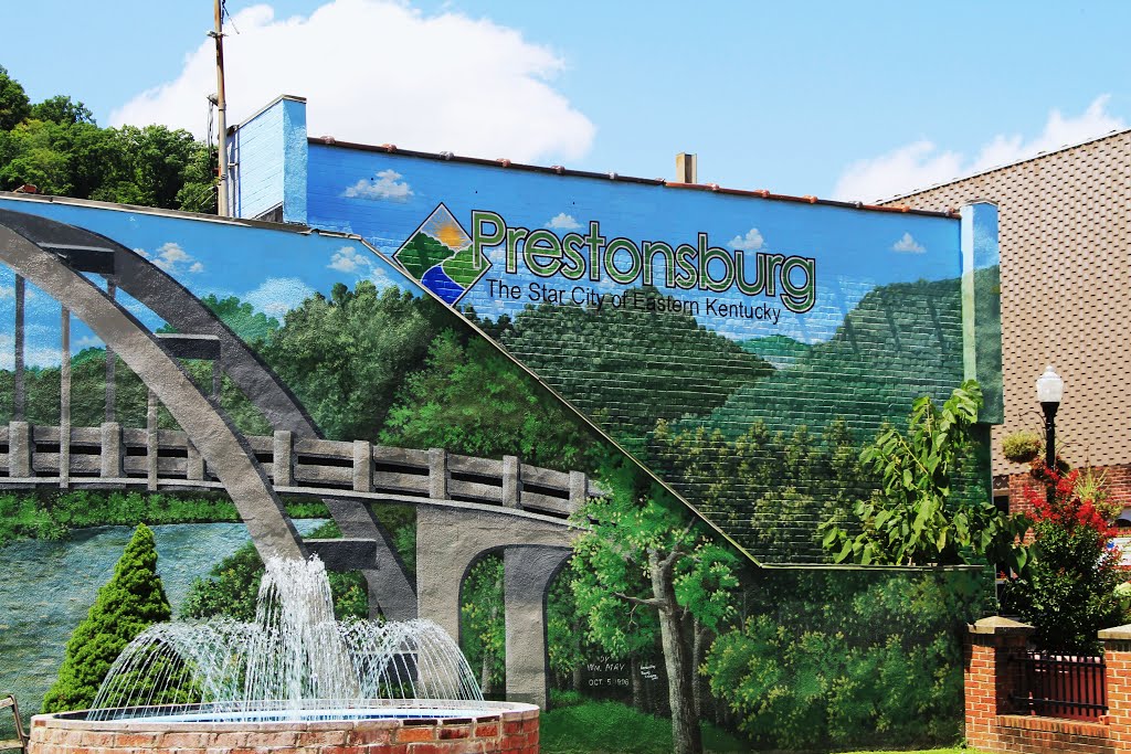 Mural on the Green at Court & Lake, Prestonsburg Kentucky by John MacKinnon