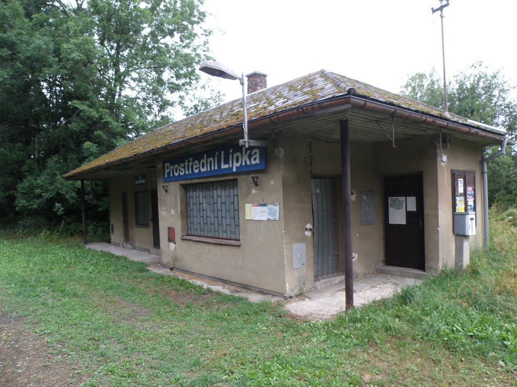 Prostřední Lipka - railway station / Železniční stanice Prostřední Lipka by DM brothers