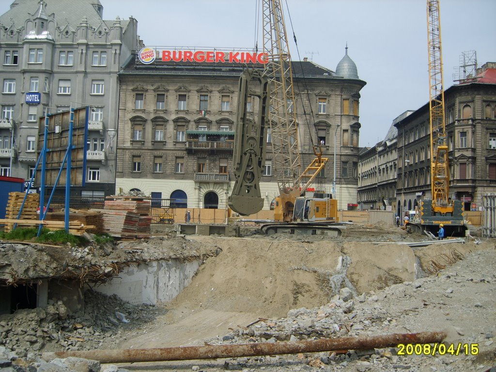 Baross tér. Négyes metró állomás építése. by kisgyula