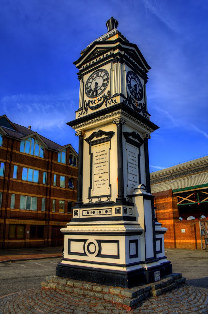 HOLYHEAD CLOCK TOWER, HOLYHEAD, ANGLESEY, WALES, UNITED KINGDOM. by ZACERIN