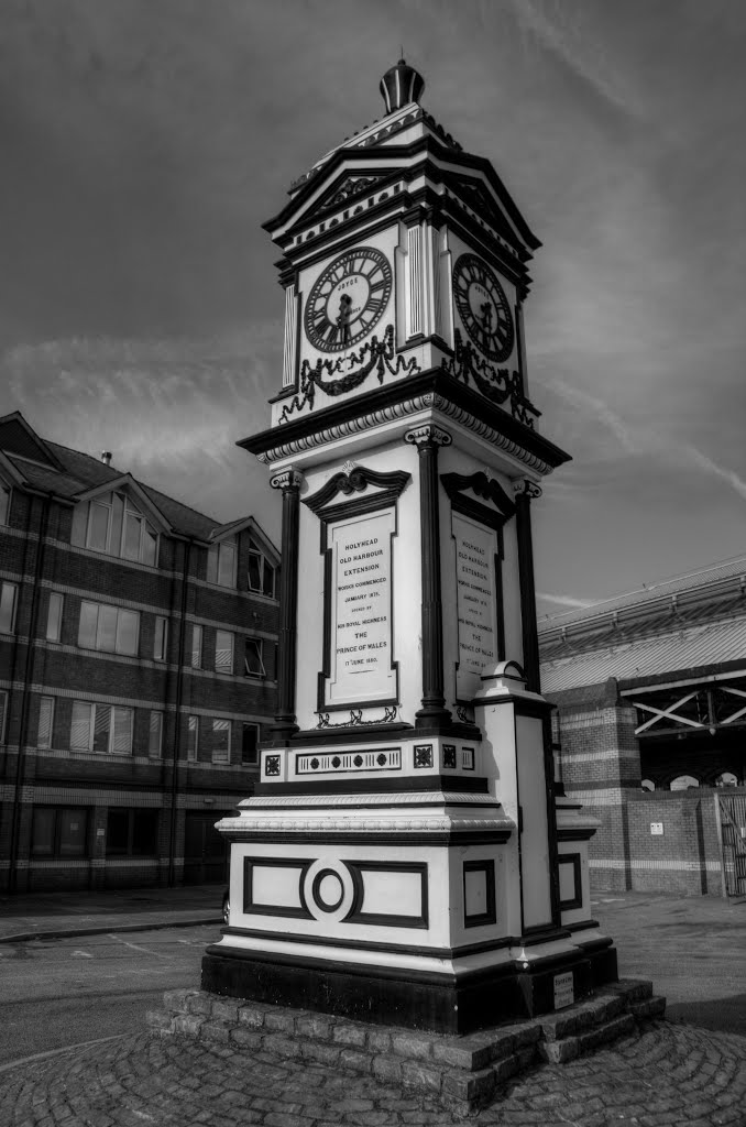 HOLYHEAD CLOCK TOWER, HOLYHEAD, ANGLESEY, WALES, UNITED KINGDOM. by ZACERIN