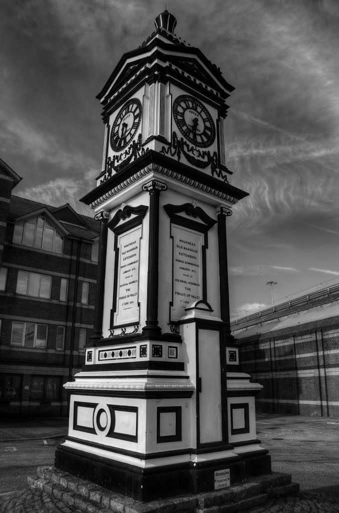 HOLYHEAD CLOCK TOWER, HOLYHEAD, ANGLESEY, WALES, UNITED KINGDOM. by ZACERIN