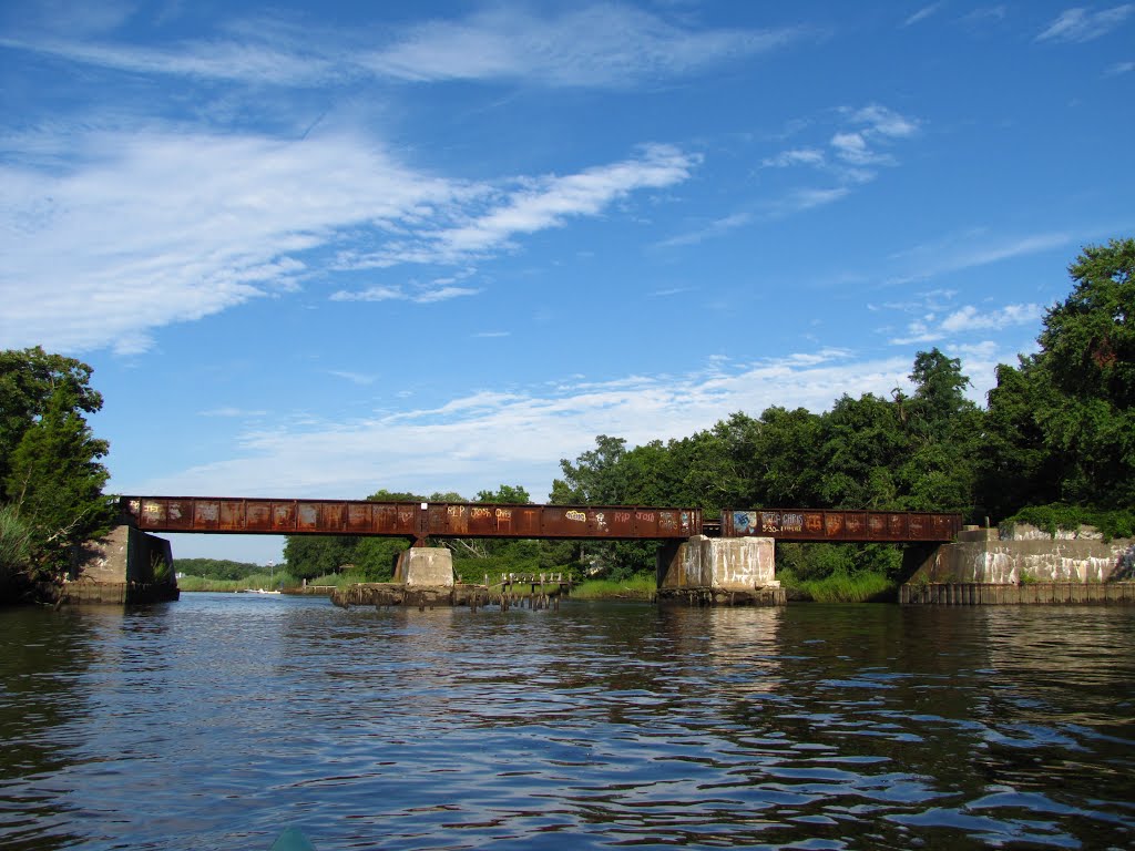 Richland-Tuckahoe RR Bridge from West by Chris Sanfino