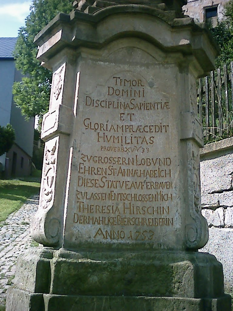 Socha v Hodkoviciach nad Mohelkou / Statue in Hodkovic over Mohelkou by Denis Ondriškovič