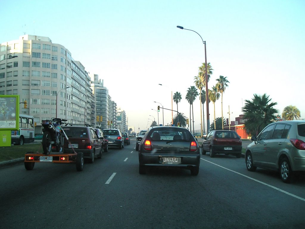 Malecon - Rambla Punta Carretas - Pocitos - En semaforo by PERCEPIRE