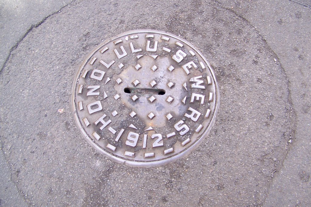 1912 Honolulu Manhole Cover by konalunas