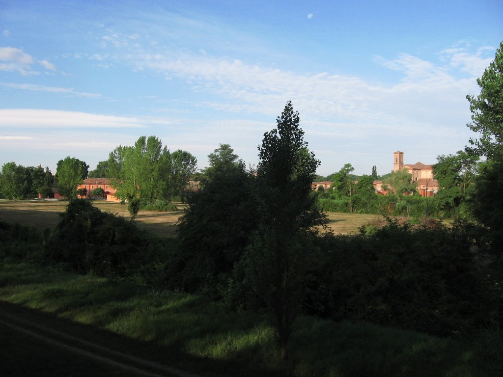 Ferrara: San Cristoforo della Certosa, dai Rampari di Belfiore (2) by mhl50_bnc