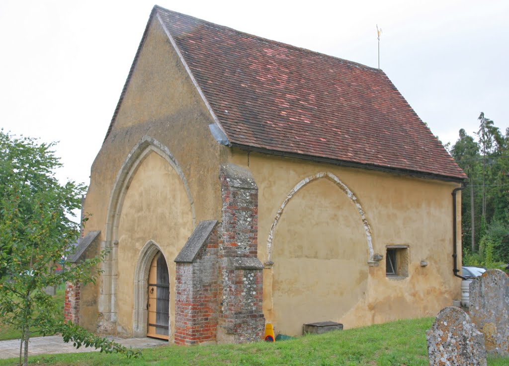 Stockbridge, The Old Church, St Peter, only the Chancel of the original church has survived by Graham Martin