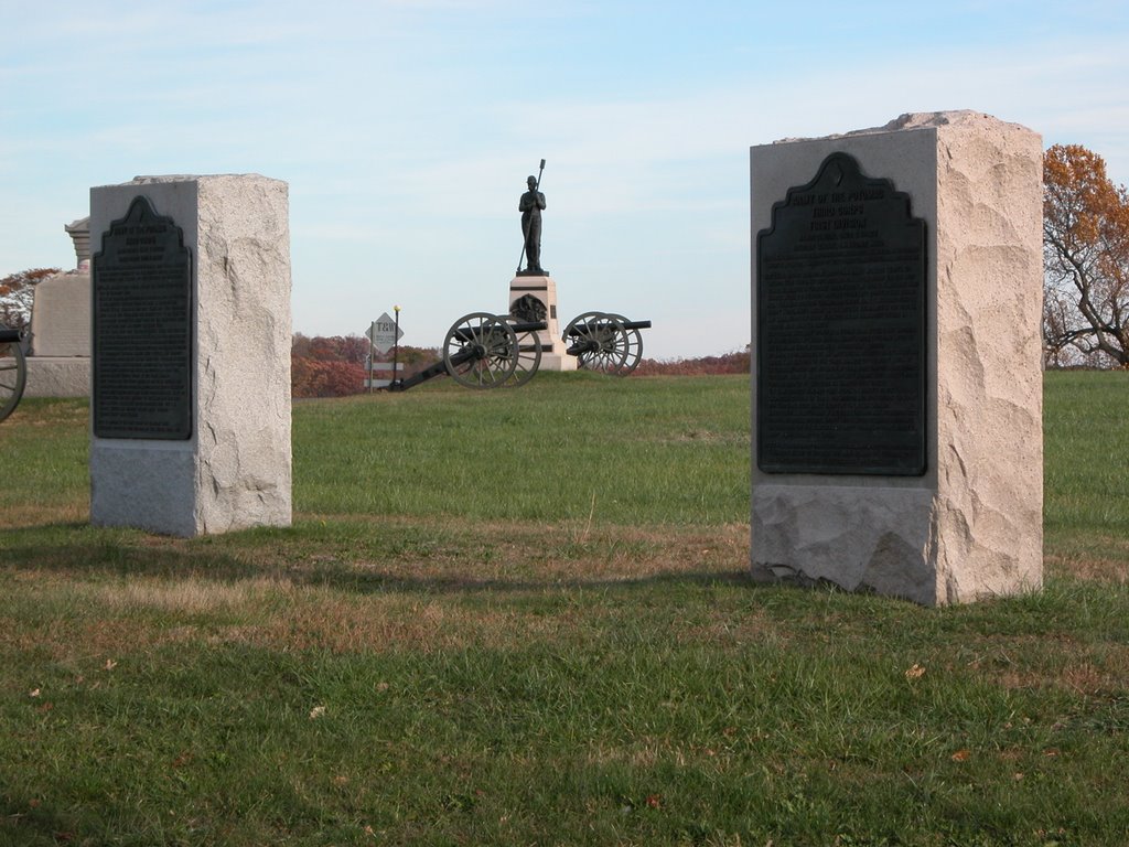 Hampton's Battery "F", Pennsylvania Light Artillery Monument, in the Peach Orchard by Seven Stars