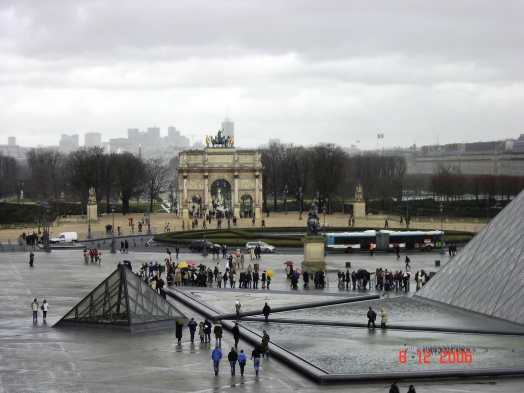 Paris - Musee du Louvre (Arc du Carrousel) by Koundourakis Christo…